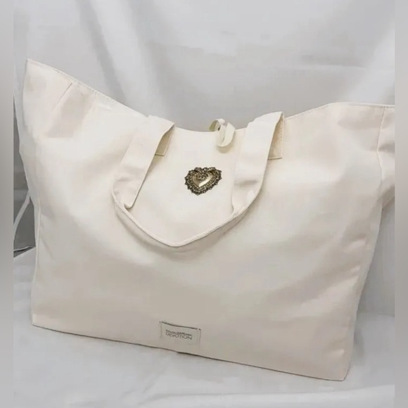Dolce&Gabbana D&G Devotion Tote Shopper Travel Bag Cream Ivory NWT - Picture 4 of 15